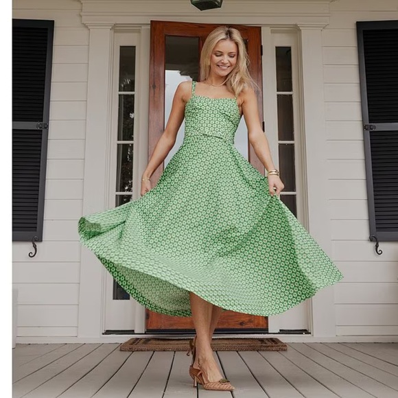 NWTAntonio Melani
x Style by Simkins Margo Printed Poplin Sweetheart Neck  Dress - Picture 2 of 12